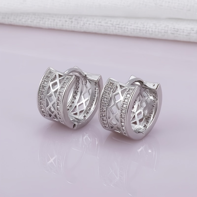 2pcs New Style Hoop Earrings Set for Men and Women